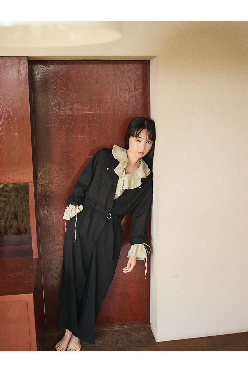 【エストラータ/STRATA】のヴィンテージツイルジャンプスーツ 人気、トレンドファッション・服の通販 founy(ファニー) 　ファッション　Fashion　レディースファッション　Fashion for Women　パンツ　Pants & Trousers　カットソー　Cut and Sewn Top　ツイル　Twist, Twisted Detail　ポケット　Pocket, Pocket Detail　ロング　Long, Long-Length　other-7|ID: prp329100004510908 ipo3291000000032899601