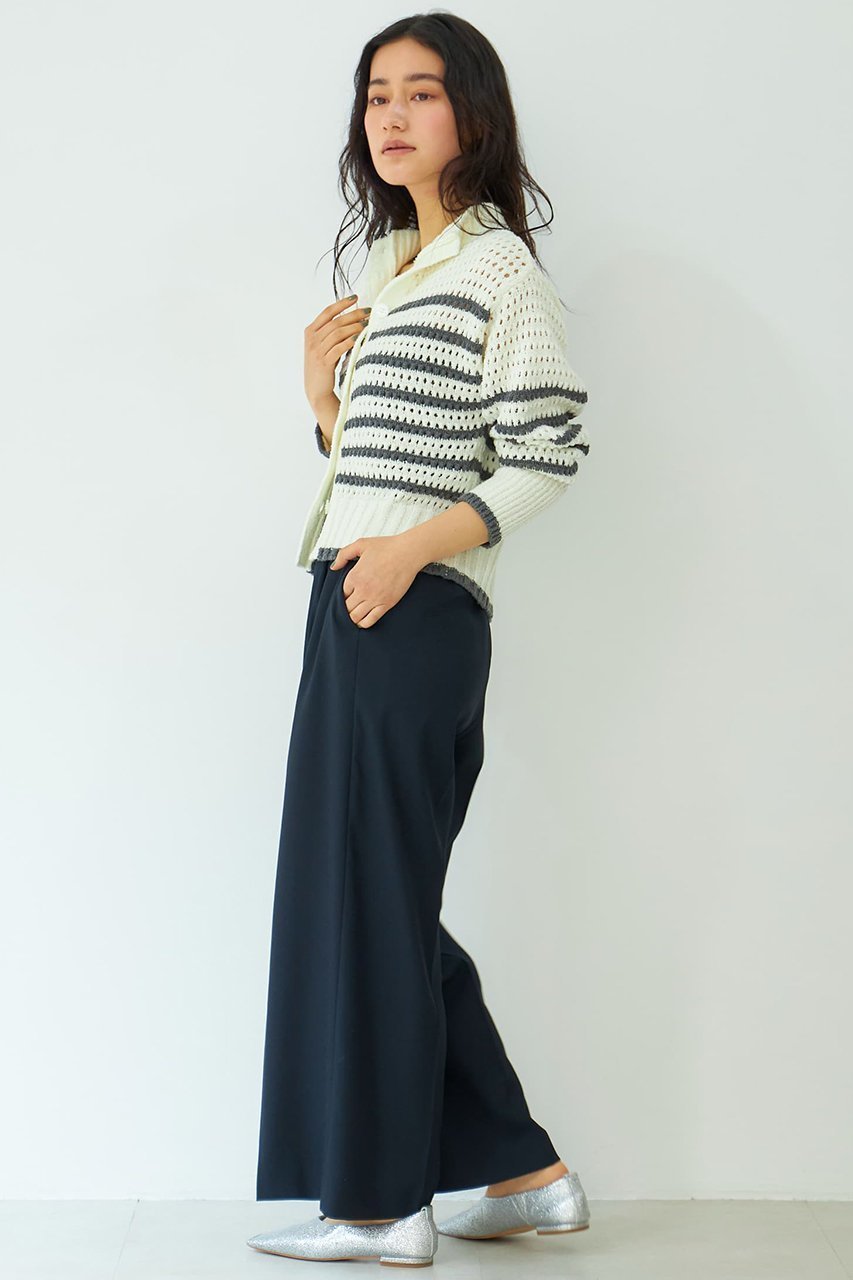 【エストラータ/STRATA】のダブルボタンストレートパンツ 人気、トレンドファッション・服の通販 founy(ファニー) 　ファッション　Fashion　レディースファッション　WOMEN　パンツ　Pants　春　Spring　吸水　Water Absorption　サンダル　Sandals　ストレッチ　Stretch　ストレート　Straight　スニーカー　Sneakers　センター　Center　ダブル　Double　バランス　Balance　ベーシック　Basic　ミュール　Mule　リネン　Linen　S/S・春夏　Ss・Spring/Summer　再入荷　Restock/Back In Stock/Re Arrival　おすすめ　Recommend　夏　Summer　other-5|ID: prp329100004510912 ipo3291000000031861197