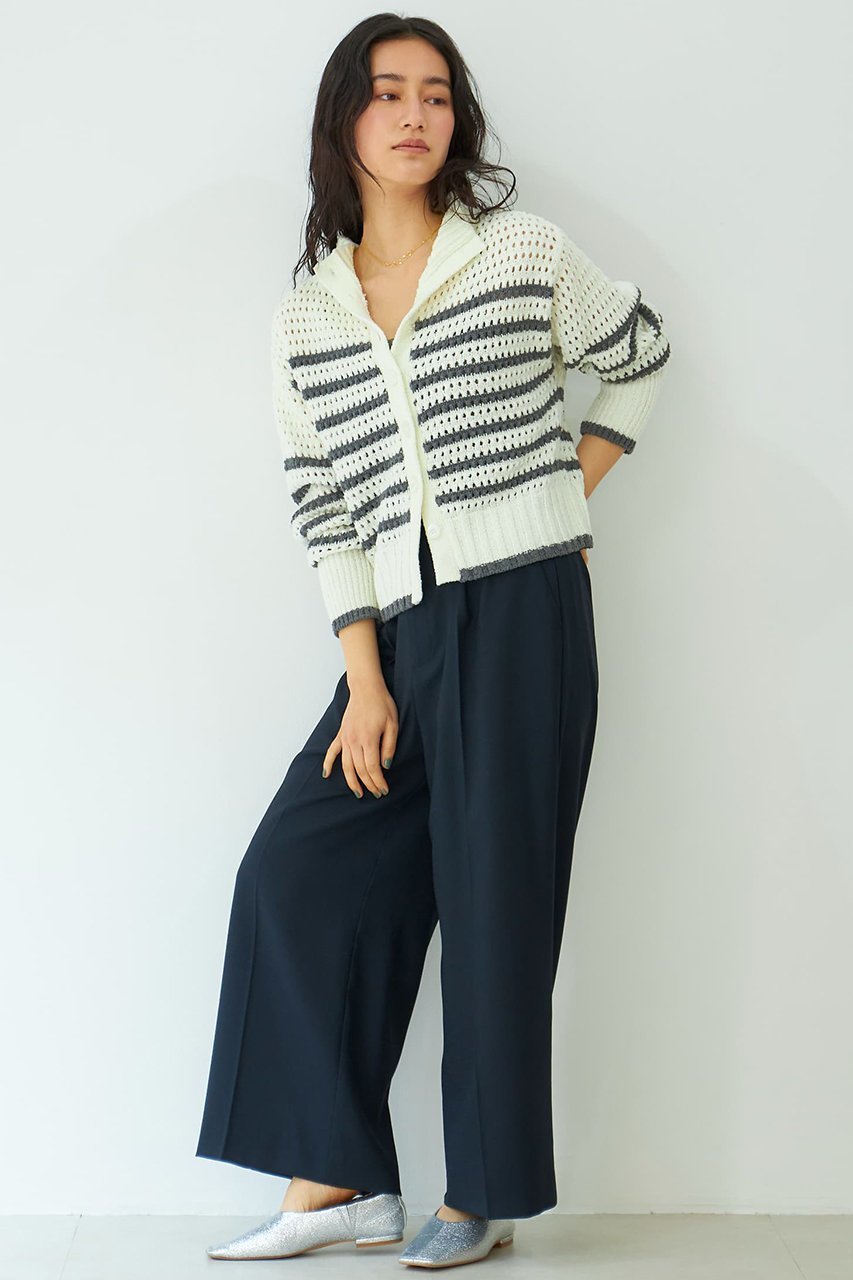 【エストラータ/STRATA】のダブルボタンストレートパンツ 人気、トレンドファッション・服の通販 founy(ファニー) 　ファッション　Fashion　レディースファッション　WOMEN　パンツ　Pants　春　Spring　吸水　Water Absorption　サンダル　Sandals　ストレッチ　Stretch　ストレート　Straight　スニーカー　Sneakers　センター　Center　ダブル　Double　バランス　Balance　ベーシック　Basic　ミュール　Mule　リネン　Linen　S/S・春夏　Ss・Spring/Summer　再入荷　Restock/Back In Stock/Re Arrival　おすすめ　Recommend　夏　Summer　other-6|ID: prp329100004510912 ipo3291000000031861198