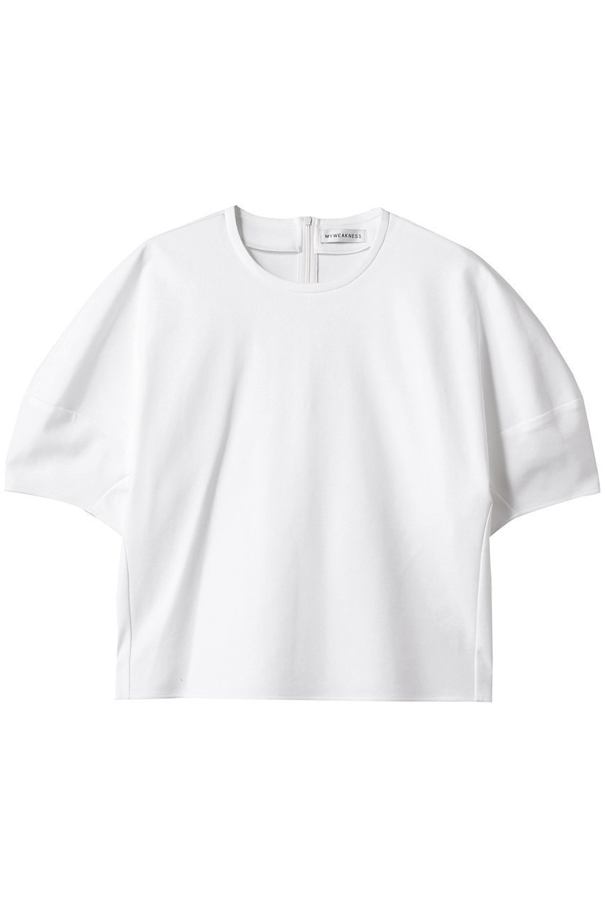 【マイ ウィークネス/MY WEAKNESS】のOlja Puff Sleeve P/O インテリア・キッズ・メンズ・レディースファッション・服の通販 founy(ファニー) 　ファッション　Fashion　レディースファッション　Fashion for Women　トップス・カットソー　Cut & Sew Tops　シャツ・ブラウス・オフィスカジュアル　Elegant Blouses & Button-Ups　ロングTシャツ・Tシャツ　Longline T-Shirts & Tees　カットソー・ベーシックTシャツ　Cut-and-Sewn Tops / Stretch Tees & Basics　ウォッシャブル　Machine Washable　カットソー　Cut and Sewn Top　ショルダー　Shoulder, Shoulder Strap　ショート　Short, Short Length　スリーブ　Sleeve, Long Sleeve / Short Sleeve　ドロップ　Drop Shoulder, Dropped Style　フォーマル　Formal, Dressy　WHITE|ID: prp329100004510920 ipo3291000000032706800
