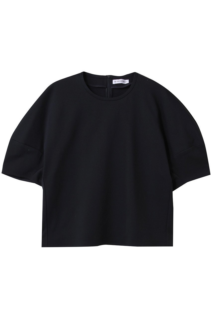 【マイ ウィークネス/MY WEAKNESS】のOlja Puff Sleeve P/O インテリア・キッズ・メンズ・レディースファッション・服の通販 founy(ファニー) 　ファッション　Fashion　レディースファッション　Fashion for Women　トップス・カットソー　Cut & Sew Tops　シャツ・ブラウス・オフィスカジュアル　Elegant Blouses & Button-Ups　ロングTシャツ・Tシャツ　Longline T-Shirts & Tees　カットソー・ベーシックTシャツ　Cut-and-Sewn Tops / Stretch Tees & Basics　ウォッシャブル　Machine Washable　カットソー　Cut and Sewn Top　ショルダー　Shoulder, Shoulder Strap　ショート　Short, Short Length　スリーブ　Sleeve, Long Sleeve / Short Sleeve　ドロップ　Drop Shoulder, Dropped Style　フォーマル　Formal, Dressy　NAVY|ID: prp329100004510920 ipo3291000000032706801