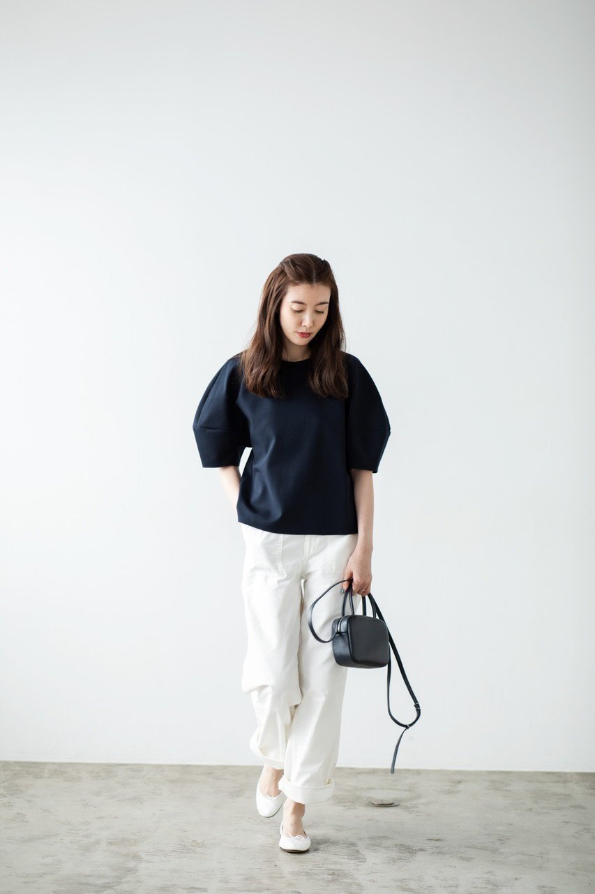【マイ ウィークネス/MY WEAKNESS】のOlja Puff Sleeve P/O 人気、トレンドファッション・服の通販 founy(ファニー) 　ファッション　Fashion　レディースファッション　Fashion for Women　トップス・カットソー　Cut & Sew Tops　シャツ・ブラウス・オフィスカジュアル　Elegant Blouses & Button-Ups　ロングTシャツ・Tシャツ　Longline T-Shirts & Tees　カットソー・ベーシックTシャツ　Cut-and-Sewn Tops / Stretch Tees & Basics　ウォッシャブル　Machine Washable　カットソー　Cut and Sewn Top　ショルダー　Shoulder, Shoulder Strap　ショート　Short, Short Length　スリーブ　Sleeve, Long Sleeve / Short Sleeve　ドロップ　Drop Shoulder, Dropped Style　フォーマル　Formal, Dressy　other-6|ID: prp329100004510920 ipo3291000000032706806