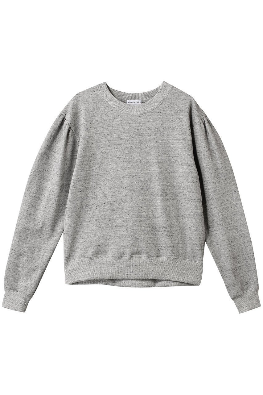 【マイ ウィークネス/MY WEAKNESS】のOlja Sweat Shirt インテリア・キッズ・メンズ・レディースファッション・服の通販 founy(ファニー) 　ファッション　Fashion　レディースファッション　Fashion for Women　トップス・カットソー　Cut & Sew Tops　ニット　Knit Tops & Sweaters　シャツ・ブラウス・オフィスカジュアル　Elegant Blouses & Button-Ups　レディースパーカー・カジュアルフーディー　Casual Hoodies & Sweatshirts　ロングTシャツ・Tシャツ　Longline T-Shirts & Tees　カジュアルプルオーバー・ニットトップス　Pullovers & Knit Tops / Casual Pullovers　スウェット・クルーネックトップス　Sweatshirts & Crewnecks / Relaxed Fit Sweat Tops　ギャザー　Gathered, Ruffled　ショルダー　Shoulder, Shoulder Strap　スウェット / スエット　Sweatshirt, Sweatwear　ドロップ　Drop Shoulder, Dropped Style　フェミニン　Feminine, Girly　TOP GRAY|ID: prp329100004510922 ipo3291000000032922090