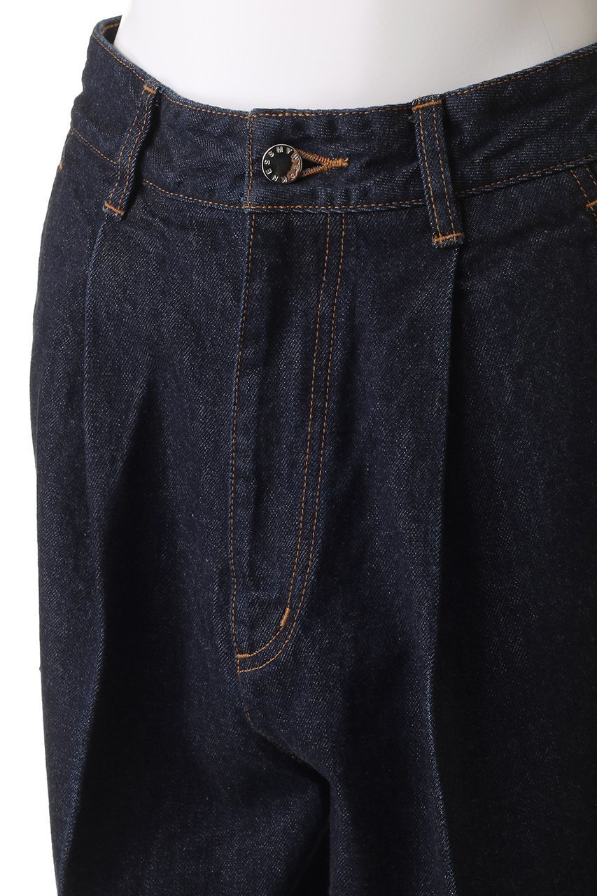 【マイ ウィークネス/MY WEAKNESS】のDenim Wide Pants 人気、トレンドファッション・服の通販 founy(ファニー) 　ファッション　Fashion　レディースファッション　Fashion for Women　パンツ　Pants & Trousers　デニムパンツ・ジーンズ・美脚デニム　Denim Jeans & Pants　エレガント 上品　Elegant　スタイリッシュ　Stylish, Fashionable　センター　Center, Center Line　デニム　Denim, Jeans Material　プリーツ　Pleats, Pleated　リラックス　Relax, Relaxed Fit　ワイド　Wide, Wide Fit　other-5|ID: prp329100004510924 ipo3291000000035836640