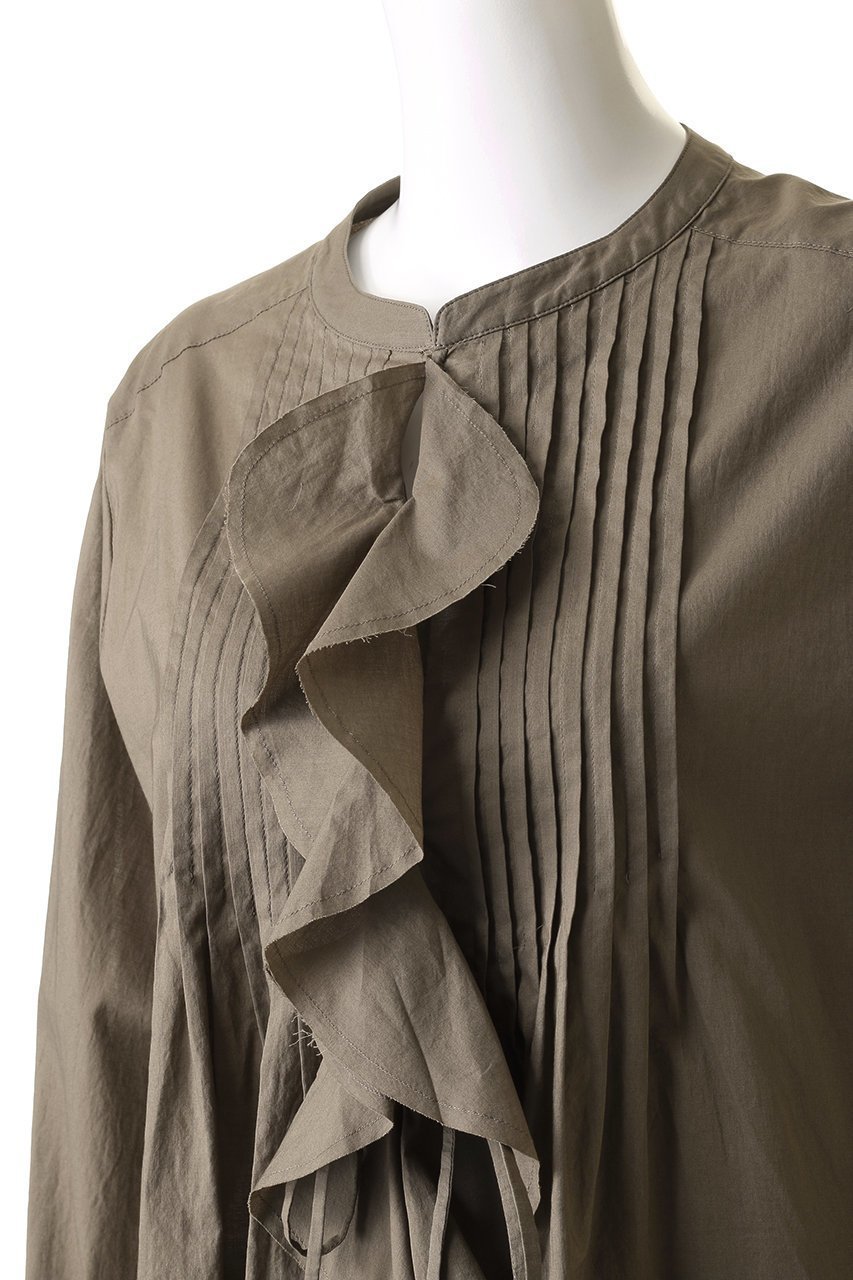 【ハー/HER.】のフロントフリルブラウス 人気、トレンドファッション・服の通販 founy(ファニー) 　ファッション　Fashion　レディースファッション　Fashion for Women　トップス・カットソー　Cut & Sew Tops　シャツ・ブラウス・オフィスカジュアル　Elegant Blouses & Button-Ups　おすすめ　Recommended / Our Picks　スリーブ　Sleeve, Long Sleeve / Short Sleeve　デニム　Denim, Jeans Material　フリル　Frill, Ruffle　ロング　Long, Long-Length　ヴィンテージ　Vintage Style　other-5|ID: prp329100004510931 ipo3291000000032906644