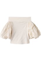 【ハー/HER.】のボリュームスリーブカットトップス 人気、トレンドファッション・服の通販 founy(ファニー) ファッション Fashion レディースファッション Fashion for Women トップス・カットソー Cut & Sew Tops シャツ・ブラウス・オフィスカジュアル Elegant Blouses & Button-Ups ロングTシャツ・Tシャツ Longline T-Shirts & Tees カットソー・ベーシックTシャツ Cut-and-Sewn Tops / Stretch Tees & Basics ボリューム袖・フリルスリーブブラウス Voluminous & Ruffle Sleeves / Puffy Sleeve Tops おすすめ Recommended / Our Picks カットソー Cut and Sewn Top ショート Short, Short Length スリーブ Sleeve, Long Sleeve / Short Sleeve thumbnail オフホワイト|ID: prp329100004510932 ipo3291000000032841680
