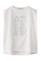 【マルティニーク/martinique】の【KATHARINE HAMNETT x martinique】限定スローガンノースリーブTシャツ 人気、トレンドファッション・服の通販 founy(ファニー) ファッション Fashion レディースファッション WOMEN トップス・カットソー Tops/Tshirt キャミソール / ノースリーブ No Sleeves シャツ/ブラウス Shirts/Blouses ロング / Tシャツ T-Shirts カットソー Cut and Sewn カットソー Cut And Sew コラボ Collaboration ショート Short シンプル Simple スリーブ Sleeve ノースリーブ No Sleeve ブラウジング Browsing 定番 Standard NEW・新作・新着・新入荷 New Arrivals |ID:prp329100004510940