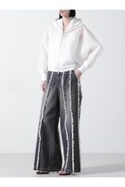 【ヒューエルミュージアム/hueLe Museum】の【STUMBLY】Fringe Combination Denim ブラック|ID:prp329100004510943