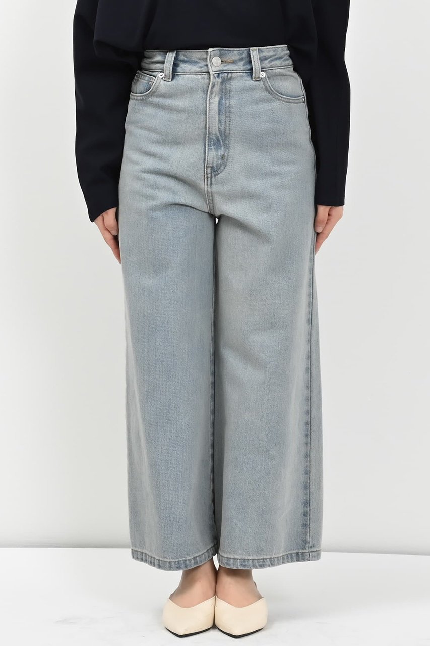 【エストラータ/STRATA】の【COHINA】KUROKI DENIM フレアワイド インテリア・キッズ・メンズ・レディースファッション・服の通販 founy(ファニー) 　ファッション　Fashion　レディースファッション　Fashion for Women　パンツ　Pants & Trousers　デニムパンツ・ジーンズ・美脚デニム　Denim Jeans & Pants　インディゴ　Indigo Denim　春　Spring　カットソー　Cut and Sewn Top　デニム　Denim, Jeans Material　人気　Popular, Best Seller　フィット　Fit, Slim Fit　フレア　Flare, Flared　ワイド　Wide, Wide Fit　S/S・春夏　SS, Spring/Summer, Warm Season　夏　Summer　ライトインディゴ|ID: prp329100004510946 ipo3291000000032912062
