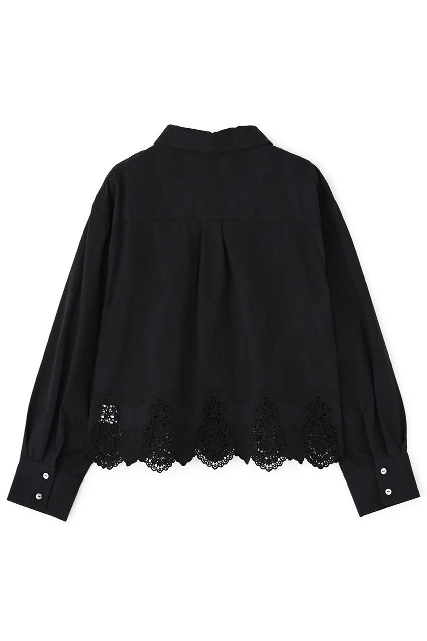 【エストラータ/STRATA】のエンブロイダリースカラップシャツ 人気、トレンドファッション・服の通販 founy(ファニー) 　ファッション　Fashion　レディースファッション　WOMEN　トップス・カットソー　Tops/Tshirt　シャツ/ブラウス　Shirts/Blouses　おすすめ　Recommend　インナー　Inner　キャミソール　Camisole　コンパクト　Compact　シンプル　Simple　スカラップ　Scalloped　スリーブ　Sleeve　デニム　Denim　バランス　Balance　ロング　Long　NEW・新作・新着・新入荷　New Arrivals　other-2|ID: prp329100004510954 ipo3291000000031861542
