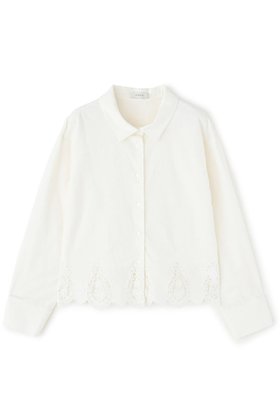 【エストラータ/STRATA】のエンブロイダリースカラップシャツ 人気、トレンドファッション・服の通販 founy(ファニー) ファッション Fashion レディースファッション Fashion for Women トップス・カットソー Cut & Sew Tops シャツ・ブラウス・オフィスカジュアル Elegant Blouses & Button-Ups おすすめ Recommended / Our Picks インナー Innerwear キャミソール Camisole, Spaghetti Strap Top コンパクト Compact, Small Size シンプル Simple, Minimal スカラップ Scallop, Scalloped Edge スリーブ Sleeve, Long Sleeve / Short Sleeve デニム Denim, Jeans Material バランス Balance, Style Balance ロング Long, Long-Length |ID:prp329100004510954