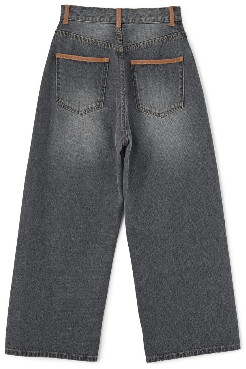 【エストラータ/STRATA】のサイドラインストレートデニム 人気、トレンドファッション・服の通販 founy(ファニー) 　ファッション　Fashion　レディースファッション　Fashion for Women　パンツ　Pants & Trousers　デニムパンツ・ジーンズ・美脚デニム　Denim Jeans & Pants　おすすめ　Recommended / Our Picks　ストレート　Straight, Straight Cut　デニム　Denim, Jeans Material　トレンド　Trend, Trending Now　フェイクレザー　Faux Leather, PU Leather　ポケット　Pocket, Pocket Detail　ループ　Loop, Loop Knit　other-2|ID: prp329100004510955 ipo3291000000032912240