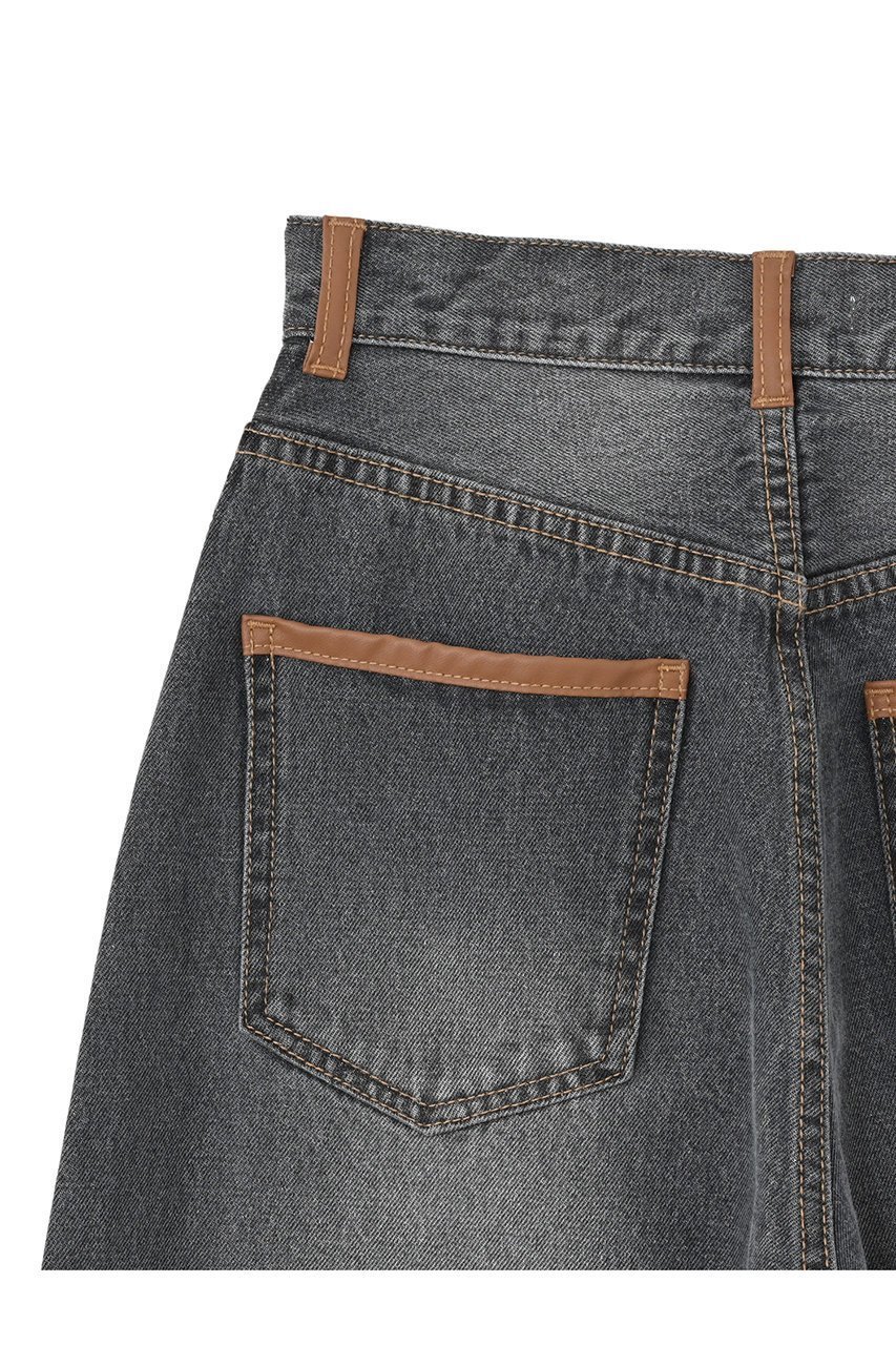 【エストラータ/STRATA】のサイドラインストレートデニム 人気、トレンドファッション・服の通販 founy(ファニー) 　ファッション　Fashion　レディースファッション　Fashion for Women　パンツ　Pants & Trousers　デニムパンツ・ジーンズ・美脚デニム　Denim Jeans & Pants　おすすめ　Recommended / Our Picks　ストレート　Straight, Straight Cut　デニム　Denim, Jeans Material　トレンド　Trend, Trending Now　フェイクレザー　Faux Leather, PU Leather　ポケット　Pocket, Pocket Detail　ループ　Loop, Loop Knit　other-4|ID: prp329100004510955 ipo3291000000032912253