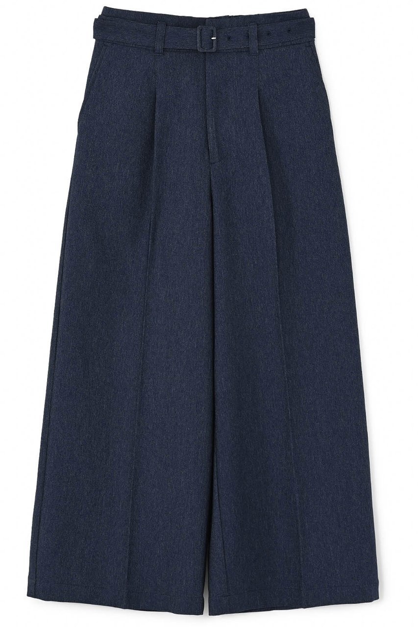 【エストラータ/STRATA】のデニムライクベルテッドワイドパンツ 人気、トレンドファッション・服の通販 founy(ファニー) 　ファッション　Fashion　レディースファッション　WOMEN　パンツ　Pants　デニムパンツ　Denim Pants　ストレッチ　Stretch　セットアップ　Set Up　センター　Center　デニム　Denim　ベーシック　Basic　 other-1|ID: prp329100004510956 ipo3291000000031861557