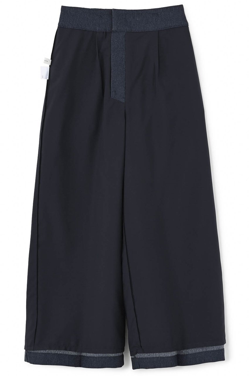 【エストラータ/STRATA】のデニムライクベルテッドワイドパンツ 人気、トレンドファッション・服の通販 founy(ファニー) 　ファッション　Fashion　レディースファッション　WOMEN　パンツ　Pants　デニムパンツ　Denim Pants　ストレッチ　Stretch　セットアップ　Set Up　センター　Center　デニム　Denim　ベーシック　Basic　other-5|ID: prp329100004510956 ipo3291000000031861562