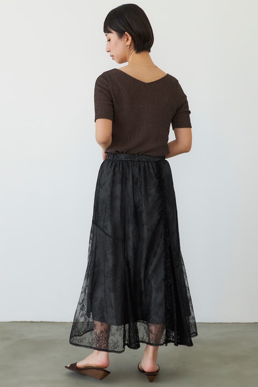 【エストラータ/STRATA】のシアーリンクルハーフスリーブプルオーバー 人気、トレンドファッション・服の通販 founy(ファニー) 　ファッション　Fashion　レディースファッション　Fashion for Women　トップス・カットソー　Cut & Sew Tops　シャツ・ブラウス・オフィスカジュアル　Elegant Blouses & Button-Ups　カジュアルプルオーバー・ニットトップス　Pullovers & Knit Tops / Casual Pullovers　インナー　Innerwear　コンパクト　Compact, Small Size　ショート　Short, Short Length　シンプル　Simple, Minimal　スリーブ　Sleeve, Long Sleeve / Short Sleeve　ドレープ　Drape, Draping Fabric　ハーフ　Half, Half-Length　フロント　Front, Front Design　ベーシック　Basic, Essential　ボトム　Bottoms, Lower Wear　ワイド　Wide, Wide Fit　おすすめ　Recommended / Our Picks　エレガント 上品　Elegant　other-3|ID: prp329100004510959 ipo3291000000032791767