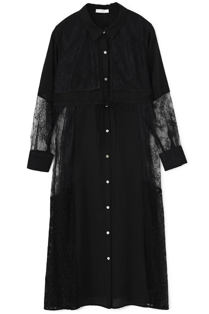 【エストラータ/STRATA】のミックスレースシャツワンピース インテリア・キッズ・メンズ・レディースファッション・服の通販 founy(ファニー) https://founy.com/ ファッション Fashion レディースファッション Fashion for Women ワンピース Dresses シャツワンピース / 1枚で着映えコーデ Shirt Dresses チュニック Tunic Tops & Dresses おすすめ Recommended / Our Picks チュニック Tunic, Long Top デニム Denim, Jeans Material トレンド Trend, Trending Now レース Lace, Lace Fabric エレガント 上品 Elegant 春 Spring |ID: prp329100004510961 ipo3291000000032857834