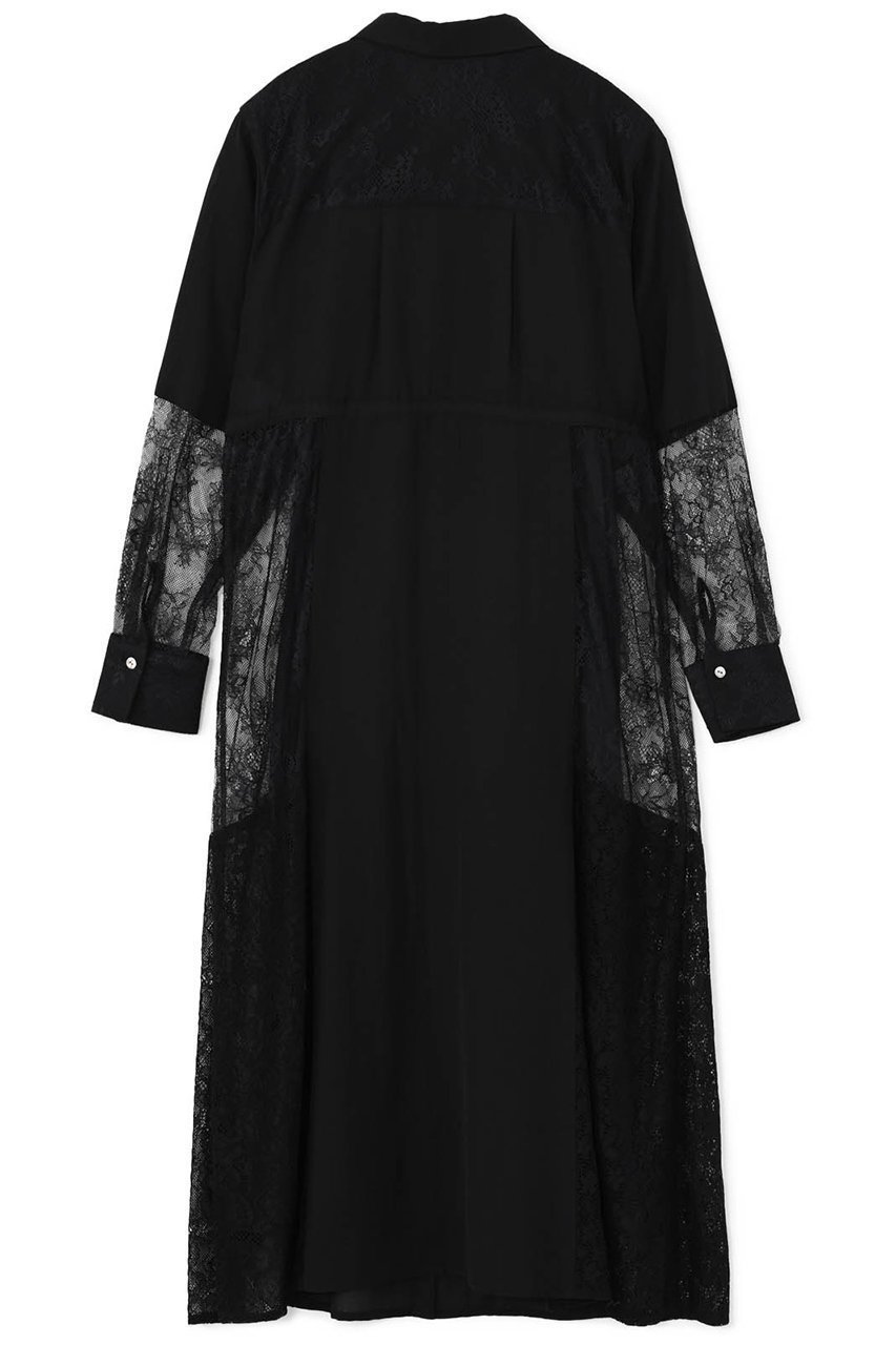 【エストラータ/STRATA】のミックスレースシャツワンピース 人気、トレンドファッション・服の通販 founy(ファニー) 　ファッション　Fashion　レディースファッション　Fashion for Women　ワンピース　Dresses　シャツワンピース / 1枚で着映えコーデ　Shirt Dresses　チュニック　Tunic Tops & Dresses　おすすめ　Recommended / Our Picks　チュニック　Tunic, Long Top　デニム　Denim, Jeans Material　トレンド　Trend, Trending Now　レース　Lace, Lace Fabric　エレガント 上品　Elegant　春　Spring　other-2|ID: prp329100004510961 ipo3291000000032857838