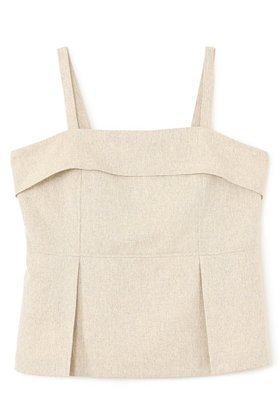 【エストラータ/STRATA】 リネンライクペプラムトップス人気、トレンドファッション・服の通販 founy(ファニー) ファッション Fashion レディースファッション Fashion for Women トップス・カットソー Cut & Sew Tops キャミソール&ノースリーブ Camisoles & Sleeveless Tops シャツ・ブラウス・オフィスカジュアル Elegant Blouses & Button-Ups インナー Innerwear コンパクト Compact, Small Size セットアップ Set-Up, Coordinated Outfit センター Center, Center Line ノースリーブ Sleeveless, No-Sleeve バランス Balance, Style Balance ビスチェ Bustier, Corset Top ペプラム Peplum, Flared Hem マニッシュ Mannish, Boyish ラップ Wrap, Wrap Design |ID:prp329100004510965