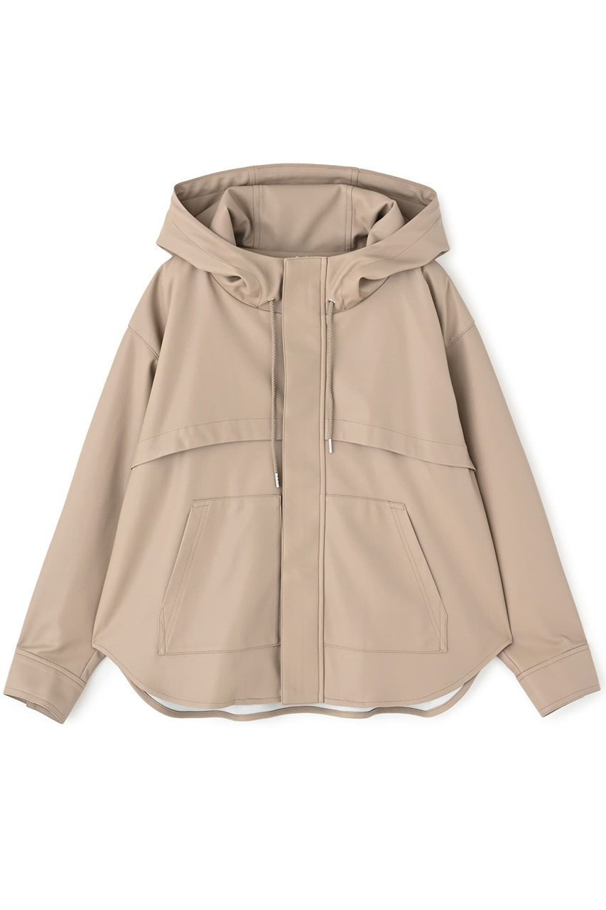【エストラータ/STRATA】のフェイクレザースタンドフーディブルゾン インテリア・キッズ・メンズ・レディースファッション・服の通販 founy(ファニー) 　ファッション　Fashion　レディースファッション　WOMEN　アウター　Coat Outerwear　ジャケット　Jackets　ブルゾン　Blouson/Jackets　おすすめ　Recommend　ジャケット　Jacket　スポーティ　Sporty　デニム　Denim　トレンド　Trend　パーカー　Hoodie　フェイクレザー　Faux Leather　フレア　Flare　ブルゾン　Blouson　ポケット　Pocket　ミックス　Mix　ラウンド　Round　ロング　Long　エレガント 上品　Elegant　冬　Winter　NEW・新作・新着・新入荷　New Arrivals　春　Spring　秋　Autumn/Fall　ライトベージュ|ID: prp329100004510967 ipo3291000000031861674