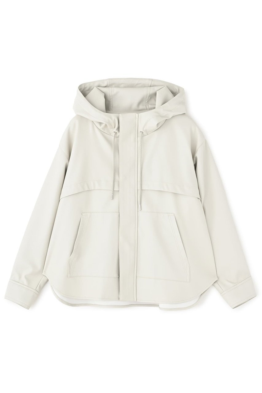 【エストラータ/STRATA】のフェイクレザースタンドフーディブルゾン インテリア・キッズ・メンズ・レディースファッション・服の通販 founy(ファニー) 　ファッション　Fashion　レディースファッション　Fashion for Women　アウター　Coat / Outerwear Collection　レディースジャケット・軽アウター　Jackets　ブルゾンジャケット・スポーティアウター　Blouson Jackets　おすすめ　Recommended / Our Picks　ジャケット　Jacket, Outerwear　スポーティ　Sporty, Casual Athletic　デニム　Denim, Jeans Material　トレンド　Trend, Trending Now　パーカー　Hoodie, Parka　フェイクレザー　Faux Leather, PU Leather　フレア　Flare, Flared　ブルゾン　Blouson, Bomber Jacket　ポケット　Pocket, Pocket Detail　ミックス　Mix, Mixed Style　ラウンド　Round, Round Neck　ロング　Long, Long-Length　エレガント 上品　Elegant　冬　Winter / This Winter　春　Spring　秋　Autumn　アイボリー|ID: prp329100004510967 ipo3291000000032950860