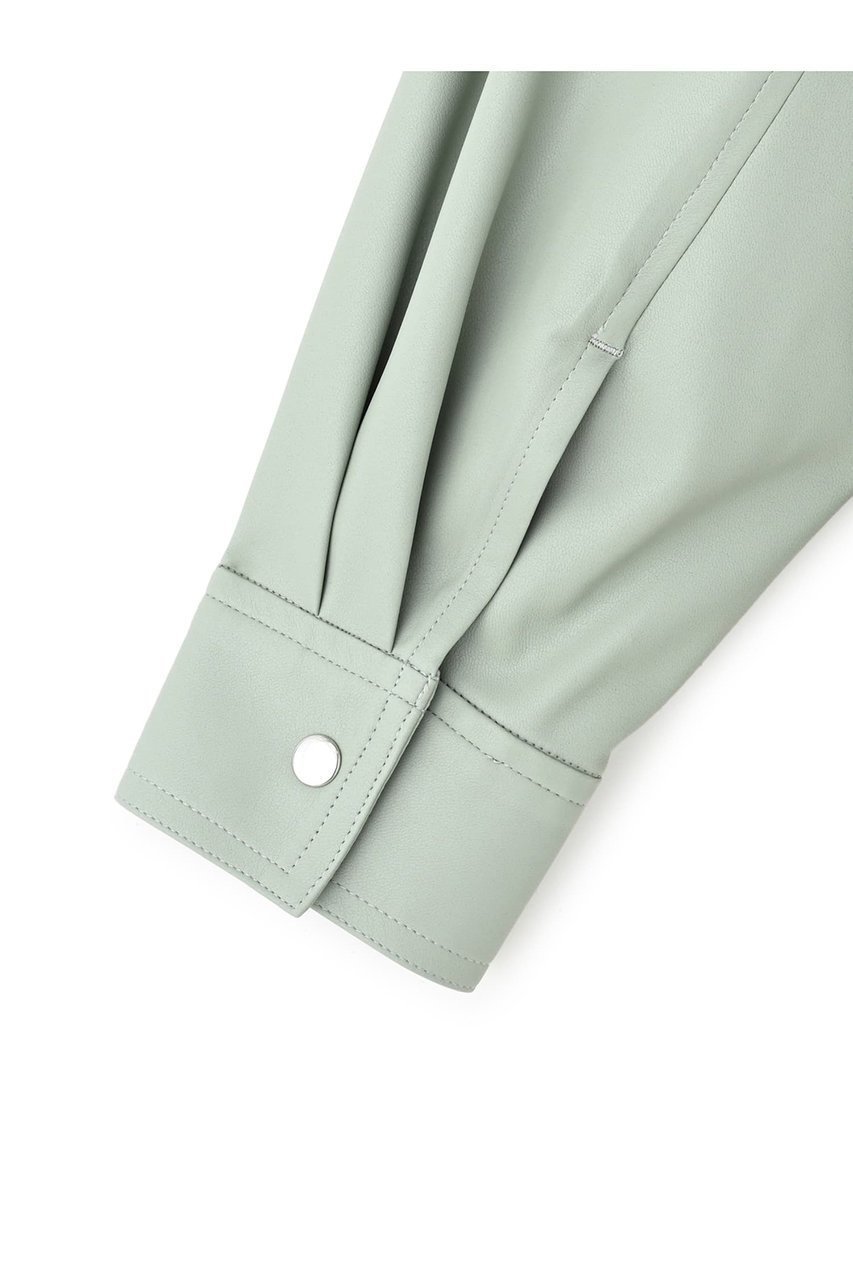 【エストラータ/STRATA】のフェイクレザースタンドフーディブルゾン 人気、トレンドファッション・服の通販 founy(ファニー) 　ファッション　Fashion　レディースファッション　Fashion for Women　アウター　Coat / Outerwear Collection　レディースジャケット・軽アウター　Jackets　ブルゾンジャケット・スポーティアウター　Blouson Jackets　おすすめ　Recommended / Our Picks　ジャケット　Jacket, Outerwear　スポーティ　Sporty, Casual Athletic　デニム　Denim, Jeans Material　トレンド　Trend, Trending Now　パーカー　Hoodie, Parka　フェイクレザー　Faux Leather, PU Leather　フレア　Flare, Flared　ブルゾン　Blouson, Bomber Jacket　ポケット　Pocket, Pocket Detail　ミックス　Mix, Mixed Style　ラウンド　Round, Round Neck　ロング　Long, Long-Length　エレガント 上品　Elegant　冬　Winter / This Winter　春　Spring　秋　Autumn　other-3|ID: prp329100004510967 ipo3291000000032950871