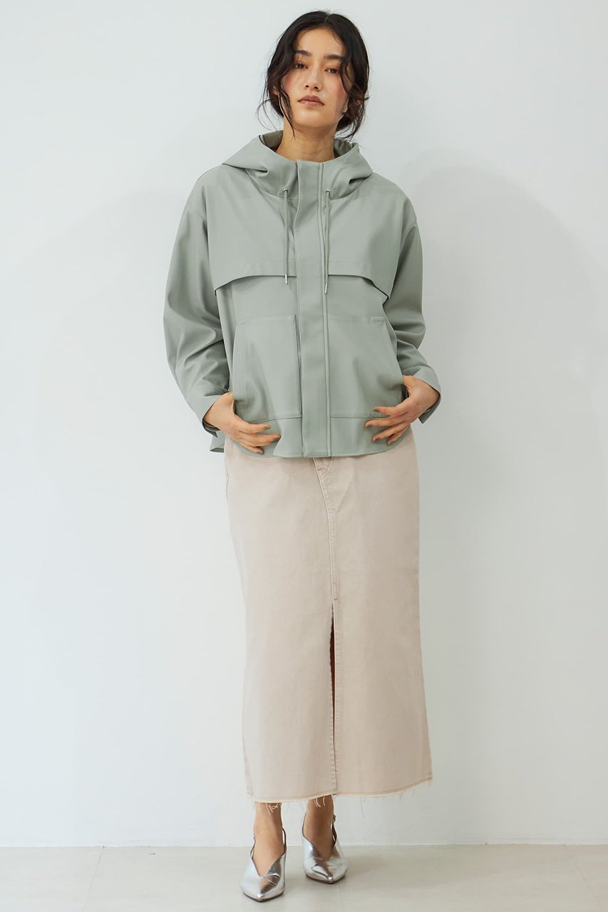 【エストラータ/STRATA】のフェイクレザースタンドフーディブルゾン 人気、トレンドファッション・服の通販 founy(ファニー) 　ファッション　Fashion　レディースファッション　Fashion for Women　アウター　Coat / Outerwear Collection　レディースジャケット・軽アウター　Jackets　ブルゾンジャケット・スポーティアウター　Blouson Jackets　おすすめ　Recommended / Our Picks　ジャケット　Jacket, Outerwear　スポーティ　Sporty, Casual Athletic　デニム　Denim, Jeans Material　トレンド　Trend, Trending Now　パーカー　Hoodie, Parka　フェイクレザー　Faux Leather, PU Leather　フレア　Flare, Flared　ブルゾン　Blouson, Bomber Jacket　ポケット　Pocket, Pocket Detail　ミックス　Mix, Mixed Style　ラウンド　Round, Round Neck　ロング　Long, Long-Length　エレガント 上品　Elegant　冬　Winter / This Winter　春　Spring　秋　Autumn　other-5|ID: prp329100004510967 ipo3291000000032950879