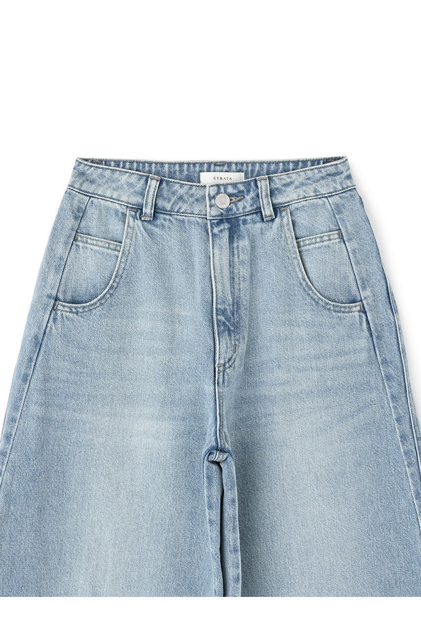 【エストラータ/STRATA】のイレギュラーシームデニム 人気、トレンドファッション・服の通販 founy(ファニー) 　ファッション　Fashion　レディースファッション　WOMEN　パンツ　Pants　デニムパンツ　Denim Pants　おすすめ　Recommend　デニム　Denim　フェミニン　Feminine　リボン　Ribbon　リメイク　Remake　ロング　Long　other-3|ID: prp329100004510968 ipo3291000000031929314