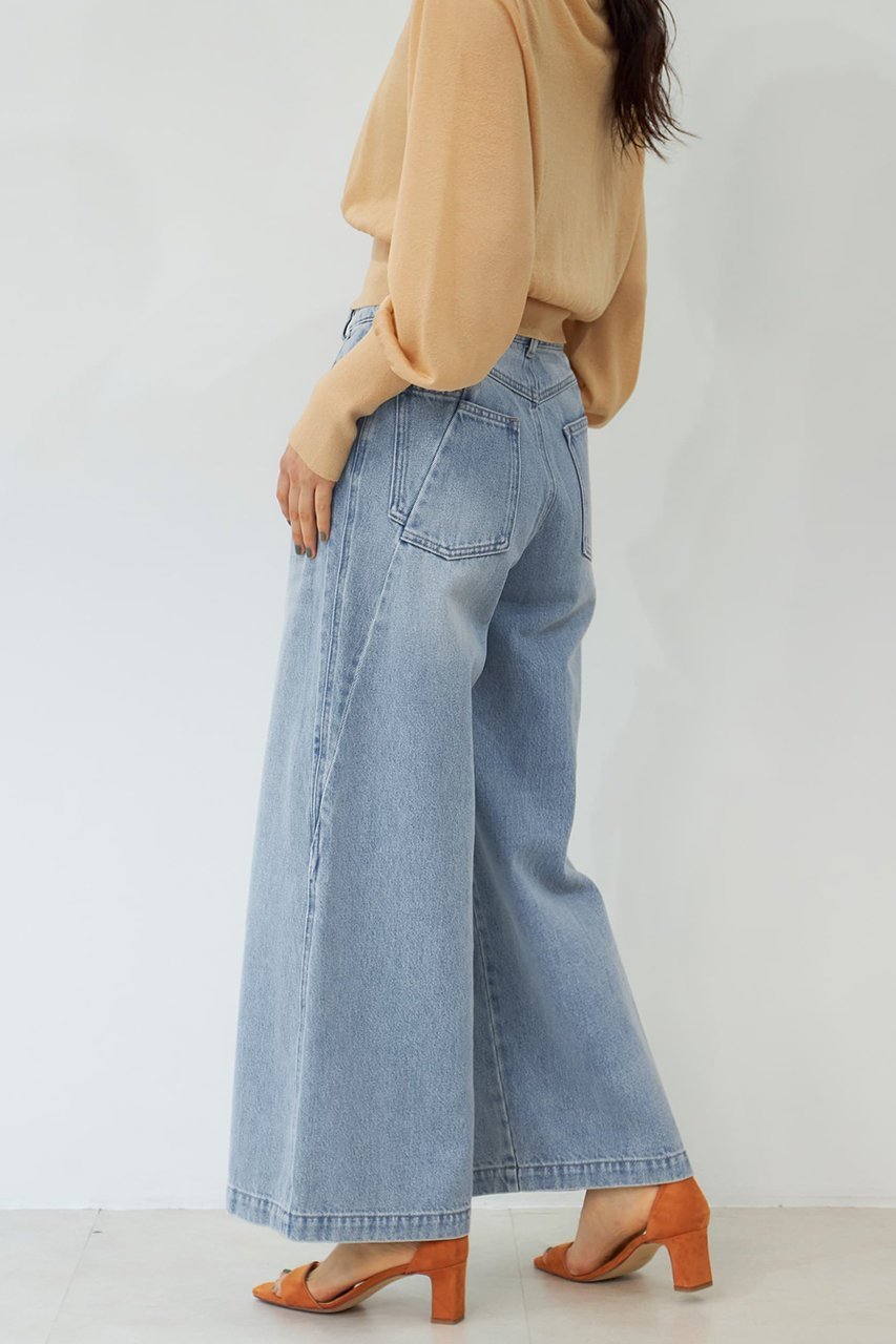 【エストラータ/STRATA】のイレギュラーシームデニム 人気、トレンドファッション・服の通販 founy(ファニー) 　ファッション　Fashion　レディースファッション　WOMEN　パンツ　Pants　デニムパンツ　Denim Pants　おすすめ　Recommend　デニム　Denim　フェミニン　Feminine　リボン　Ribbon　リメイク　Remake　ロング　Long　other-7|ID: prp329100004510968 ipo3291000000031929318