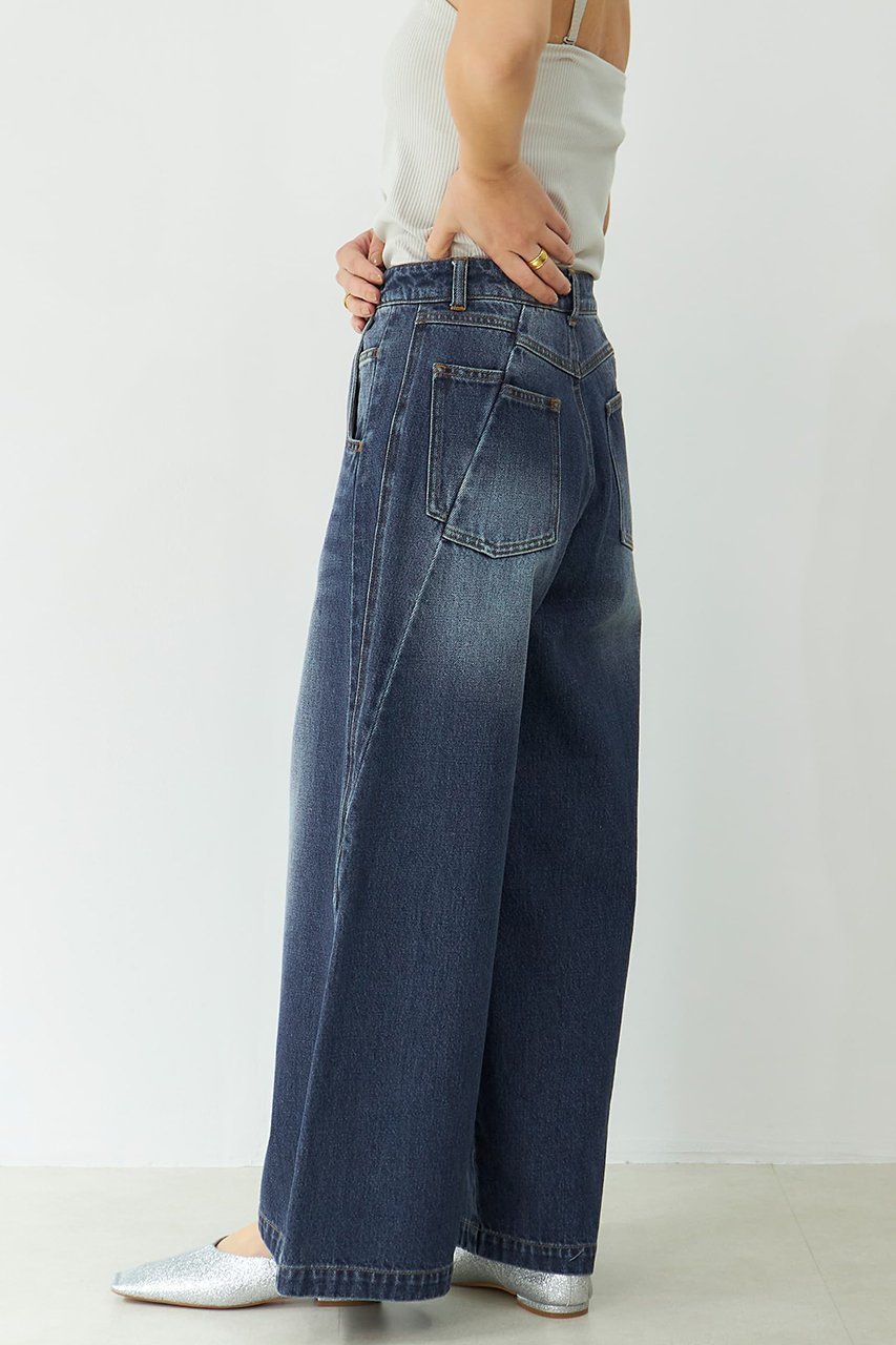【エストラータ/STRATA】のイレギュラーシームデニム 人気、トレンドファッション・服の通販 founy(ファニー) 　ファッション　Fashion　レディースファッション　Fashion for Women　パンツ　Pants & Trousers　デニムパンツ・ジーンズ・美脚デニム　Denim Jeans & Pants　おすすめ　Recommended / Our Picks　デニム　Denim, Jeans Material　フェミニン　Feminine, Girly　リボン　Ribbon, Bow　リメイク　Remake, Reconstructed　ロング　Long, Long-Length　other-4|ID: prp329100004510968 ipo3291000000032806395