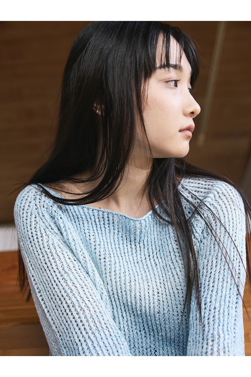 【エストラータ/STRATA】のカラーミックスカスリニット 人気、トレンドファッション・服の通販 founy(ファニー) 　ファッション　Fashion　レディースファッション　Fashion for Women　トップス・カットソー　Cut & Sew Tops　ニット　Knit Tops & Sweaters　カジュアルプルオーバー・ニットトップス　Pullovers & Knit Tops / Casual Pullovers　おすすめ　Recommended / Our Picks　グラデーション　Gradient, Ombre　ショート　Short, Short Length　スリーブ　Sleeve, Long Sleeve / Short Sleeve　フレア　Flare, Flared　ボトム　Bottoms, Lower Wear　ミックス　Mix, Mixed Style　ワイド　Wide, Wide Fit　夏　Summer　春　Spring　S/S・春夏　SS, Spring/Summer, Warm Season　other-4|ID: prp329100004510970 ipo3291000000032921902