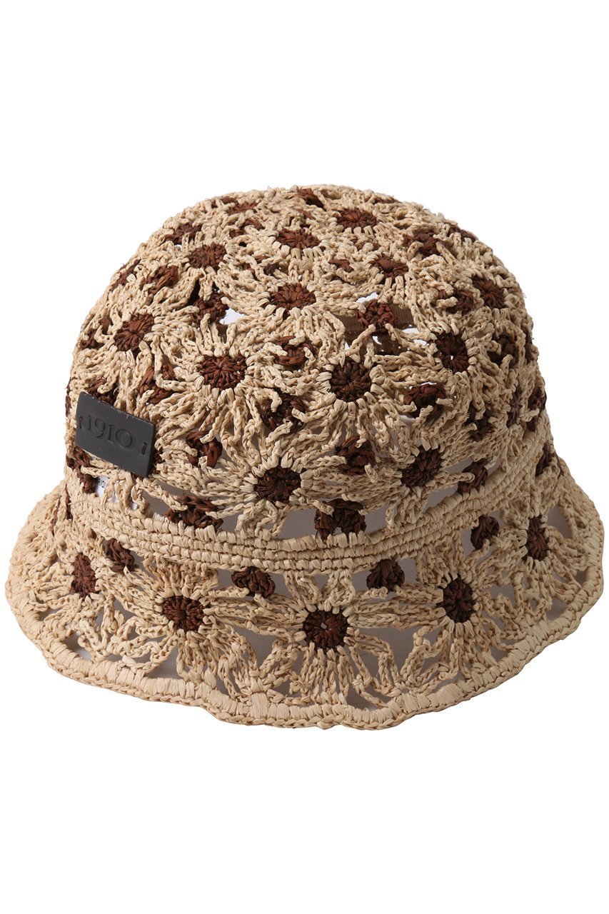 【カタルツィ/CATARZI 1910】のFILICUDI フラワーモチーフラフィアクロシェハット 人気、トレンドファッション・服の通販 founy(ファニー) 　ファッション　Fashion　レディースファッション　Fashion for Women　キャップ&ハット　Hats & Caps　おすすめ　Recommended / Our Picks　かぎ針　Crochet　コンパクト　Compact, Small Size　サマー　Summer, Summer Style　デニム　Denim, Jeans Material　ドレス　Dress, One-Piece　フォルム　Silhouette, Form　フラワー　Flower, Floral　ポシェット　Pochette, Mini Bag　モチーフ　Motif, Design Theme　ラフィア　Raffia, Natural Straw　夏　Summer　帽子　Hat, Headwear　other-3|ID: prp329100004510973 ipo3291000000034952878