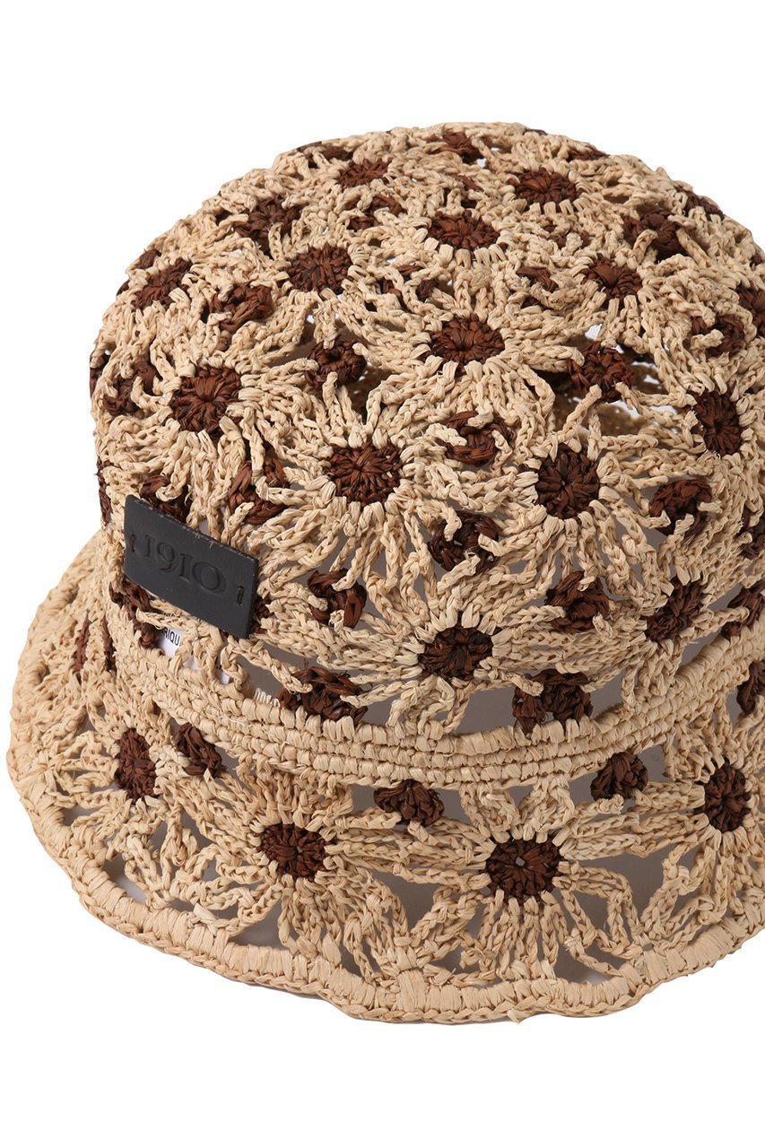 【カタルツィ/CATARZI 1910】のFILICUDI フラワーモチーフラフィアクロシェハット 人気、トレンドファッション・服の通販 founy(ファニー) 　ファッション　Fashion　レディースファッション　Fashion for Women　キャップ&ハット　Hats & Caps　おすすめ　Recommended / Our Picks　かぎ針　Crochet　コンパクト　Compact, Small Size　サマー　Summer, Summer Style　デニム　Denim, Jeans Material　ドレス　Dress, One-Piece　フォルム　Silhouette, Form　フラワー　Flower, Floral　ポシェット　Pochette, Mini Bag　モチーフ　Motif, Design Theme　ラフィア　Raffia, Natural Straw　夏　Summer　帽子　Hat, Headwear　other-4|ID: prp329100004510973 ipo3291000000034952879