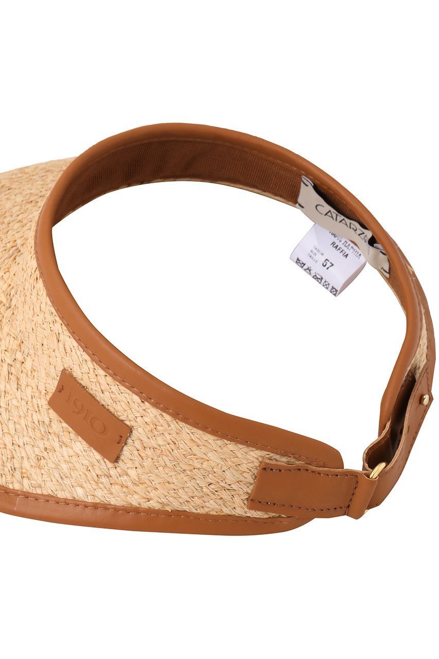 【カタルツィ/CATARZI 1910】のLINOSA ラフィアバイザー 人気、トレンドファッション・服の通販 founy(ファニー) 　ファッション　Fashion　レディースファッション　Fashion for Women　キャップ&ハット　Hats & Caps　サマー　Summer, Summer Style　パイピング　Piping, Trim Design　ラフィア　Raffia, Natural Straw　リゾート　Resort, Vacation Style　夏　Summer　帽子　Hat, Headwear　other-4|ID: prp329100004510976 ipo3291000000034952898