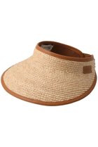 【カタルツィ/CATARZI 1910】のLINOSA ラフィアバイザー ナチュラル×タン|ID: prp329100004510976 ipo3291000000035689851