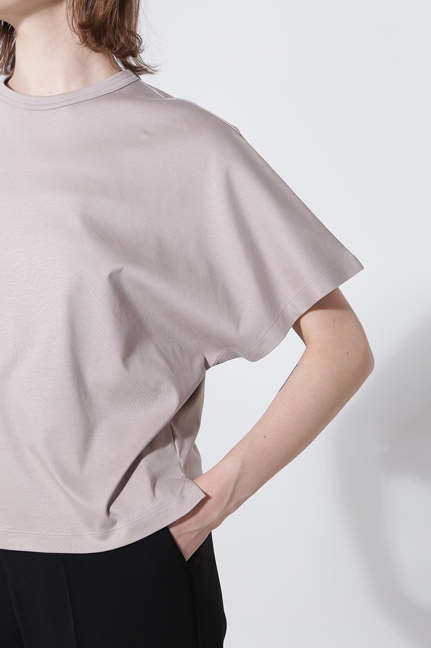 【ヒューエルミュージアム/hueLe Museum】の【hLM】ドルマンスリーブTシャツ 人気、トレンドファッション・服の通販 founy(ファニー) 　ファッション　Fashion　レディースファッション　Fashion for Women　トップス・カットソー　Cut & Sew Tops　シャツ・ブラウス・オフィスカジュアル　Elegant Blouses & Button-Ups　ロングTシャツ・Tシャツ　Longline T-Shirts & Tees　カットソー・ベーシックTシャツ　Cut-and-Sewn Tops / Stretch Tees & Basics　エレガント 上品　Elegant　コンパクト　Compact, Small Size　ショート　Short, Short Length　スリーブ　Sleeve, Long Sleeve / Short Sleeve　other-6|ID: prp329100004510979 ipo3291000000032847132
