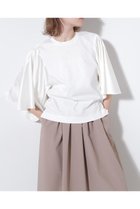 【ヒューエルミュージアム/hueLe Museum】の【hLM】サテンドッキングジャージーTシャツ ホワイト|ID:prp329100004510980