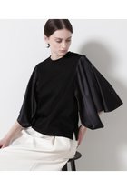 【ヒューエルミュージアム/hueLe Museum】の【hLM】サテンドッキングジャージーTシャツ ブラック|ID:prp329100004510980