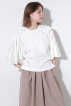 【ヒューエルミュージアム/hueLe Museum】の【hLM】サテンドッキングジャージーTシャツ ホワイト|ID:prp329100004510980
