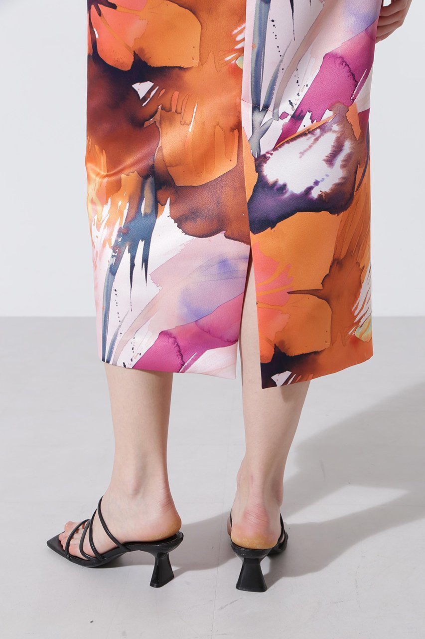 【ヒューエルミュージアム/hueLe Museum】の【hLM】ダブルプリントスカート 人気、トレンドファッション・服の通販 founy(ファニー) 　ファッション　Fashion　レディースファッション　Fashion for Women　スカート　Skirts　ロングスカート　Long Skirts / Maxi & Midi Skirts　イタリア　Italy　グラフィック　Graphic, Graphic Design　シンプル　Simple, Minimal　タイトスカート　Pencil Skirt, Tight Skirt　プリント　Print, Printed Pattern　リゾート　Resort, Vacation Style　ロング　Long, Long-Length　other-7|ID: prp329100004510983 ipo3291000000035191681