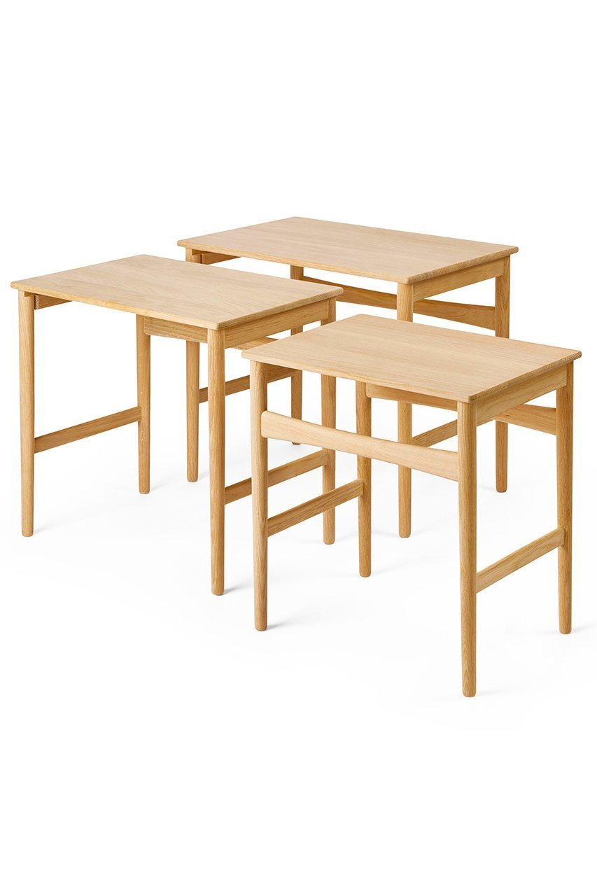 【カール ハンセン&サン/CARL HANSEN & SON / GOODS】のCH004 ネスティングテーブル オーク/オイル【メーカー取り寄せ】 インテリア・キッズ・メンズ・レディースファッション・服の通販 founy(ファニー) 　オイル　Oil　オーガニック　Organic　クラシック　Classic　シンプル　Simple　テーブル　Table　人気　Popularity　NEW・新作・新着・新入荷　New Arrivals　-|ID: prp329100004511016 ipo3291000000031862217