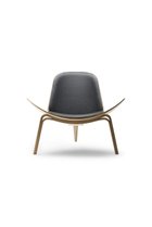 【カール ハンセン&サン/CARL HANSEN & SON / GOODS】のCH07 SHELL CHAIR ブラックレザー/オーク/オイル【メーカー取り寄せ】 Thor 301/ブラック|ID: prp329100004511032 ipo3291000000031862322