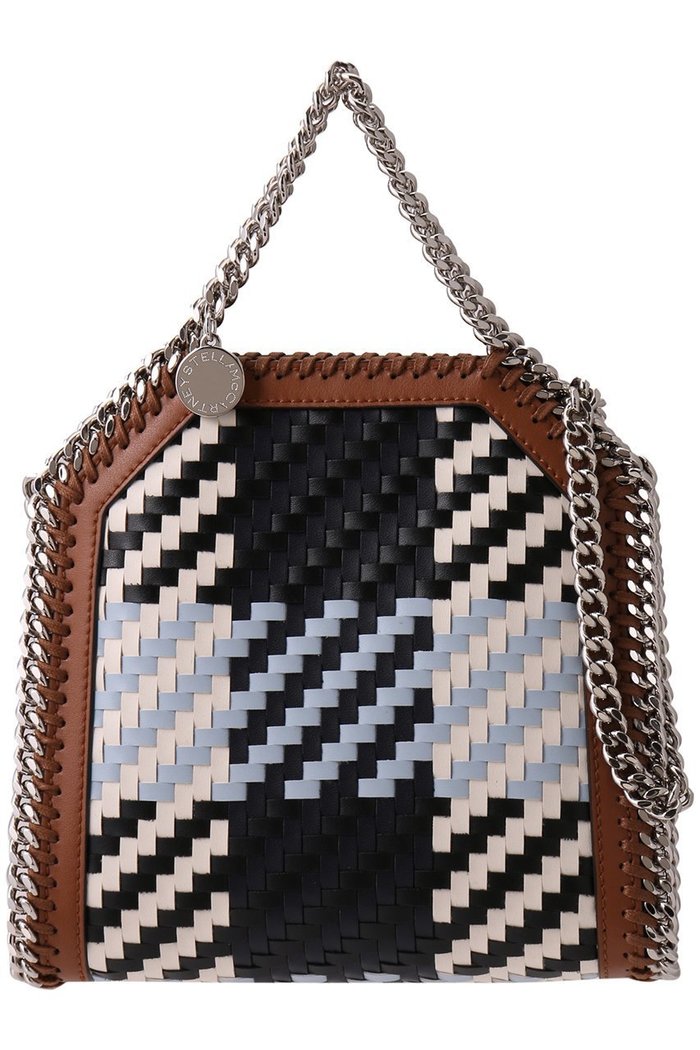 【ステラ マッカートニー/STELLA McCARTNEY】のFalabella Tiny ウーブンチェック2wayミニトートバッグ インテリア・キッズ・メンズ・レディースファッション・服の通販 founy(ファニー) https://founy.com/ ファッション Fashion レディースファッション Fashion for Women バッグ Bags おすすめ Recommended / Our Picks チェーン Chain, Chain Strap フォルム Silhouette, Form |ID: prp329100004511042 ipo3291000000032778542
