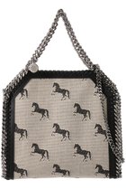 【ステラ マッカートニー/STELLA McCARTNEY】のFalabella Mini ホースジャカード2wayトートバッグ クリーム×ブラック|ID: prp329100004511044 ipo3291000000032778572