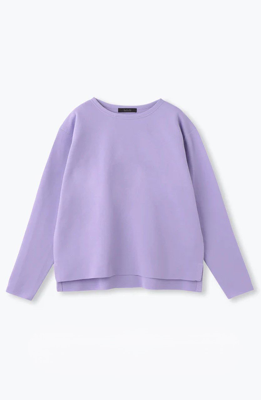 【レリル/lelill】のハイテクボートネックニット(レギュラーサイズ) インテリア・キッズ・メンズ・レディースファッション・服の通販 founy(ファニー) 　ファッション　Fashion　レディースファッション　Fashion for Women　トップス・カットソー　Cut & Sew Tops　ニット　Knit Tops & Sweaters　カジュアルプルオーバー・ニットトップス　Pullovers & Knit Tops / Casual Pullovers　アンサンブル　Ensemble Set　カッティング　Cutting Detail　デコルテ　Décolleté, Neckline　フィット　Fit, Slim Fit　ベスト　Vest, Waistcoat　ボレロ　Bolero, Short Cardigan　ボーダー　Border, Stripe　レギュラー　Regular, Standard Fit　定番　Standard, Basic Item　春　Spring　軽量　Lightweight, Ultra Light　パープル|ID: prp329100004511046 ipo3291000000032918564