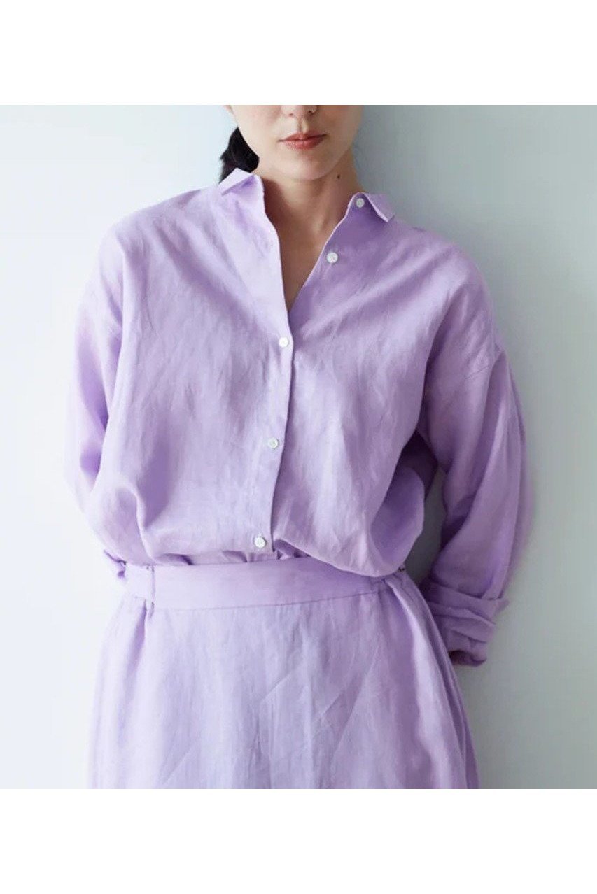 【レリル/lelill】のTHE BASIC LINEN SHIRTS 人気、トレンドファッション・服の通販 founy(ファニー) 　ファッション　Fashion　レディースファッション　WOMEN　トップス・カットソー　Tops/Tshirt　シャツ/ブラウス　Shirts/Blouses　カシュクール　Cachecoeur　スリーブ　Sleeve　タフタ　Taffeta　定番　Standard　フレンチ　French　リネン　Linen　ロング　Long　エレガント 上品　Elegant　NEW・新作・新着・新入荷　New Arrivals　other-8|ID: prp329100004511049 ipo3291000000031862469
