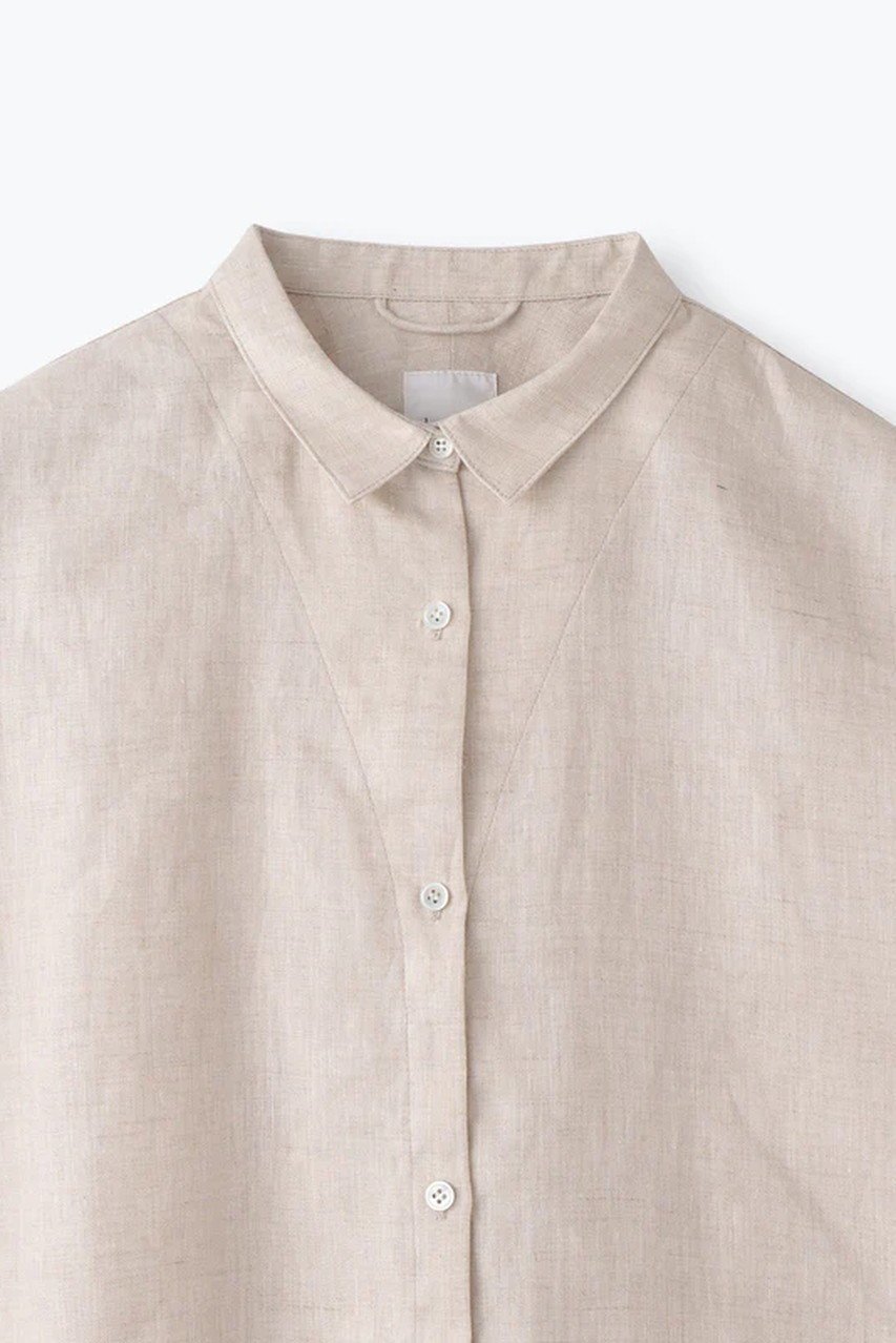 【レリル/lelill】のTHE BASIC LINEN SHIRTS 人気、トレンドファッション・服の通販 founy(ファニー) 　ファッション　Fashion　レディースファッション　Fashion for Women　トップス・カットソー　Cut & Sew Tops　シャツ・ブラウス・オフィスカジュアル　Elegant Blouses & Button-Ups　カシュクール　Wrap Design　スリーブ　Sleeve, Long Sleeve / Short Sleeve　タフタ　Taffeta, Structured Fabric　定番　Standard, Basic Item　フレンチ　French, French Style　リネン　Linen, Linen Fabric　ロング　Long, Long-Length　エレガント 上品　Elegant　other-2|ID: prp329100004511049 ipo3291000000035339509