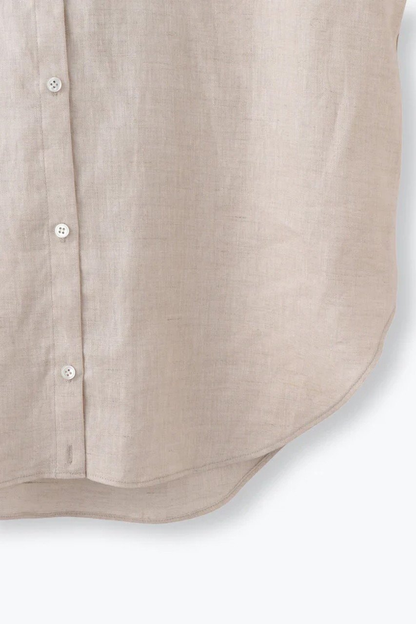 【レリル/lelill】のTHE BASIC LINEN SHIRTS 人気、トレンドファッション・服の通販 founy(ファニー) 　ファッション　Fashion　レディースファッション　Fashion for Women　トップス・カットソー　Cut & Sew Tops　シャツ・ブラウス・オフィスカジュアル　Elegant Blouses & Button-Ups　カシュクール　Wrap Design　スリーブ　Sleeve, Long Sleeve / Short Sleeve　タフタ　Taffeta, Structured Fabric　定番　Standard, Basic Item　フレンチ　French, French Style　リネン　Linen, Linen Fabric　ロング　Long, Long-Length　エレガント 上品　Elegant　other-4|ID: prp329100004511049 ipo3291000000035339513