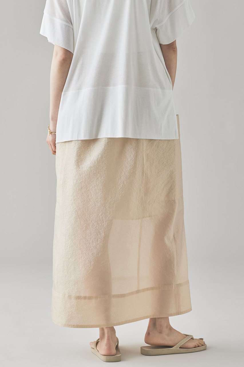 【カレンソロジー/Curensology】のオーガンジードロストスカート 人気、トレンドファッション・服の通販 founy(ファニー) 　ファッション　Fashion　レディースファッション　Fashion for Women　スカート　Skirts　ロングスカート　Long Skirts / Maxi & Midi Skirts　おすすめ　Recommended / Our Picks　オーガンジー　Organza Fabric　コンビ　Combo, Combination Style　サテン　Satin, Glossy Fabric　シアー　Sheer, See-Through　ペチコート　Petticoat, Underskirt　ポケット　Pocket, Pocket Detail　ロング　Long, Long-Length　日本製　Made In Japan　other-4|ID: prp329100004512177 ipo3291000000032811652