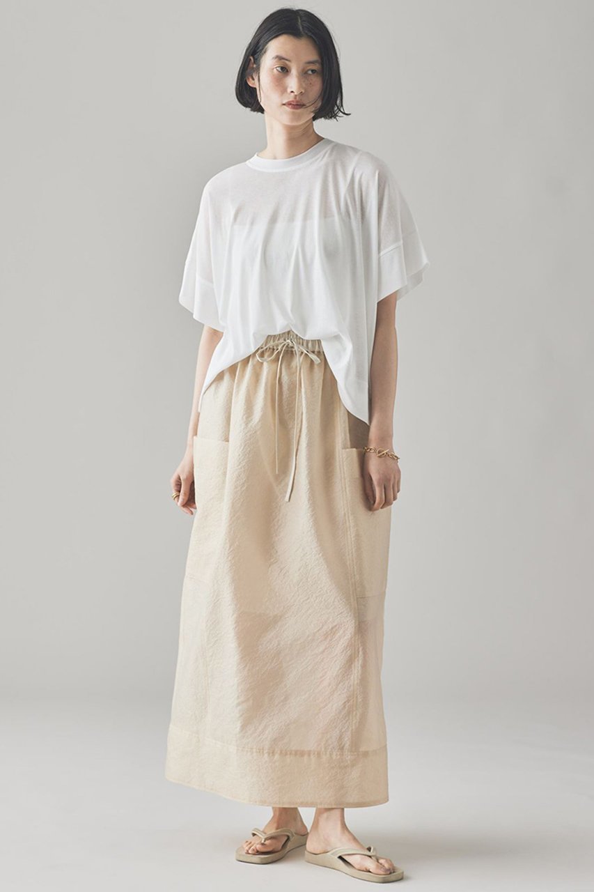 【カレンソロジー/Curensology】のオーガンジードロストスカート 人気、トレンドファッション・服の通販 founy(ファニー) 　ファッション　Fashion　レディースファッション　Fashion for Women　スカート　Skirts　ロングスカート　Long Skirts / Maxi & Midi Skirts　おすすめ　Recommended / Our Picks　オーガンジー　Organza Fabric　コンビ　Combo, Combination Style　サテン　Satin, Glossy Fabric　シアー　Sheer, See-Through　ペチコート　Petticoat, Underskirt　ポケット　Pocket, Pocket Detail　ロング　Long, Long-Length　日本製　Made In Japan　other-5|ID: prp329100004512177 ipo3291000000032811653